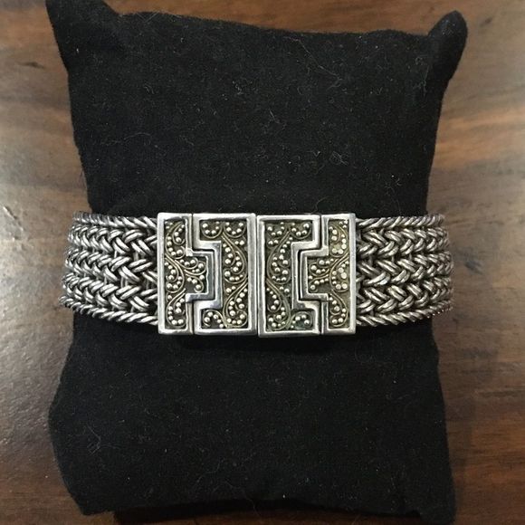 LOIS HILL Sterling Silver Watch Blue Face - Picture 9 of 13